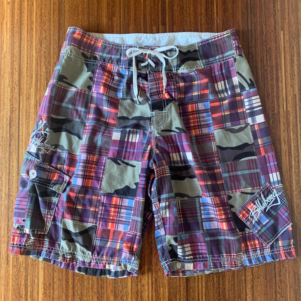 Billabong Men’s Board Short 36 Camouflage & Plaid